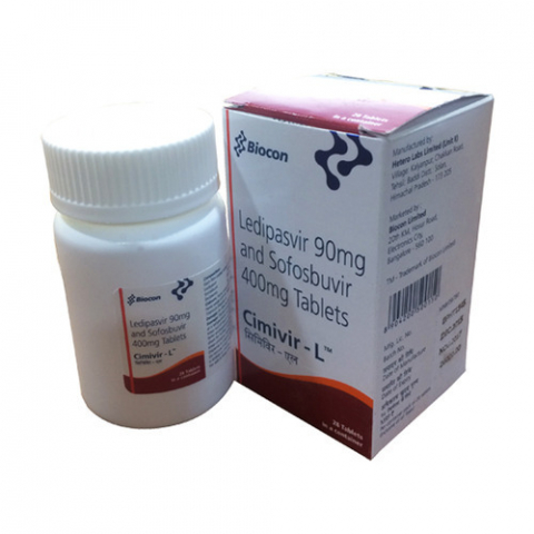 Cimivir L (Sofosbuvir 400mg  & Ledipasvir 90mg)