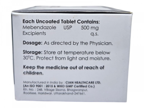Mebeclear 500 (Mebendazole 500mg)