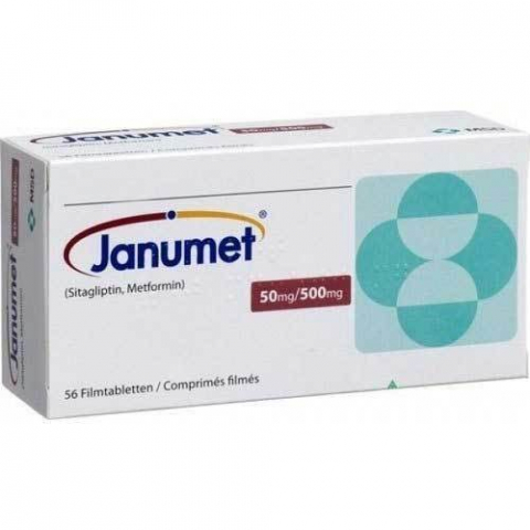 Janumet 50mg/ 500mg (Sitagliptin, Metformin)