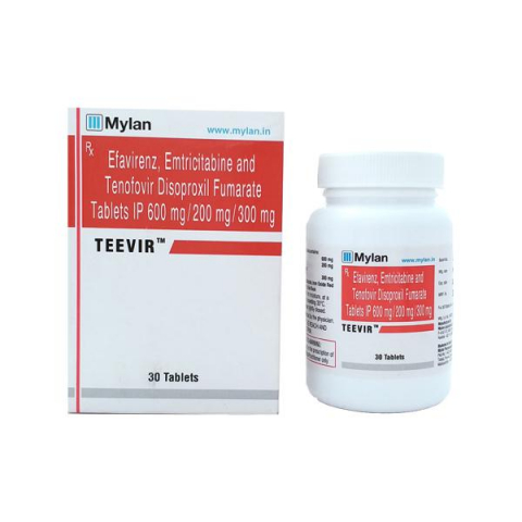 Teevir (Tenofovir Disoproxil Fumarate, Efavirenz, Emtricitabine)
