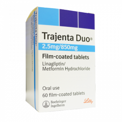 Trajenta Duo 2. 5mg /850mg (Linagliptin ,Metformin)