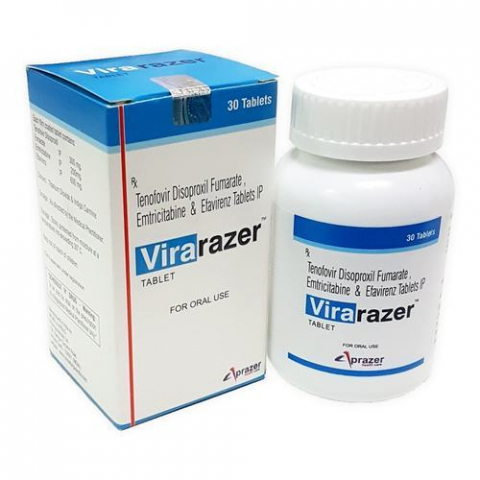 Virarazer (Tenofovir Disoproxil Fumarate,Emtricitabine,Efavirenz)