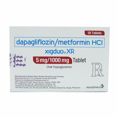 Xigduo XR 5mg/ 1000mg (Dapagliflozin , Metformin)